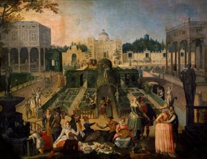 Ein Fest im Park des Herzogs von Mantua, ca. 1595