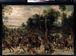 Kavallerieangriff, ca. 1615 von Sebastian Vrancx