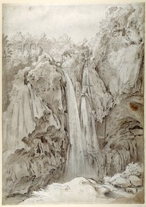 Felsen und Wasserfälle des Aniene bei Tivoli