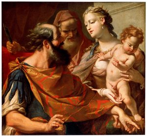 Das Kind Moses zertritt die Krone des Pharao, ca. 1685-1687