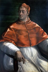 Porträt von Clemens VII. (Jules de Medici) (1478 - 1534). Gemälde von Sebastiano del Piombo. Neapel, Gallerie di Capodimonte von Sebastiano del (c.1485 1547) Piombo