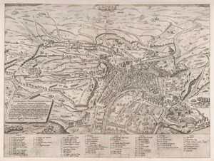 Speculum Romanae Magnificentiae: Blick auf Rom von Norden, 1561