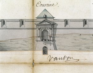 Fortifikationen Courtine von Vauban