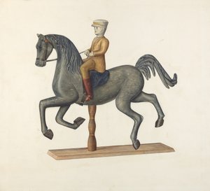 Pferd mit Reiter von Selma Sandler