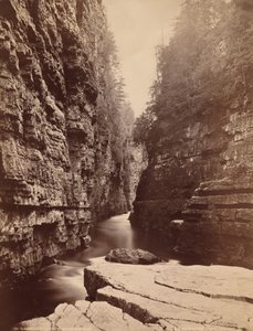 Ausable Chasm - Flussaufwärts vom Table Rock, ca. 1880 von Seneca Ray Stoddard