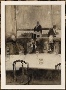 Paul Verlaine, Bibi la Purée und Stephane Mallarme im Café Procope