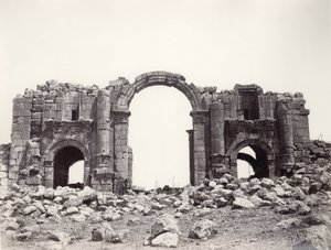 Hadrianischer Bogen in Jerash, 1867