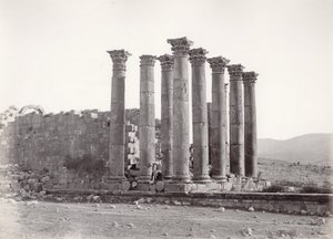 Tempel der Artemis von Südosten, Jerash, 1867