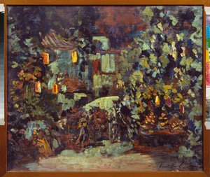 Bühnenbild für die Oper Don Quichotte von Jules Massenet von Sergei Ivanovich Petrov