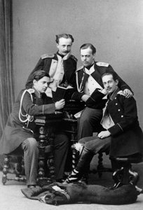 Großherzöge Alexander Alexandrowitsch und Wladimir Alexandrowitsch von Russland, um 1870-1875 von Sergei Lvovich Levitsky