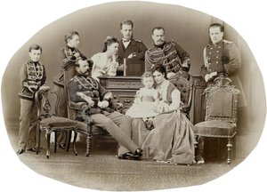 Die Familie von Kaiser Alexander II. von Russland, ca. 1871 von Sergei Lvovich Levitsky