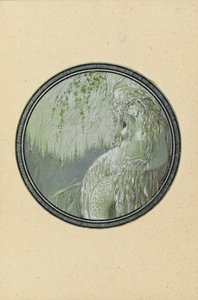 Rusalka. Illustration zum Gedicht Ruslan und Ljudmila von A. Puschkin, 1921-1926 von Sergei Vasilevich Chekhonin
