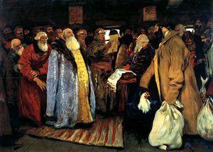 Ankunft eines Wojwoden, 1907 von Sergei Vasilyevich Ivanov