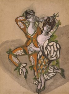 Kostümentwurf für das Theaterstück Die Hochzeit des Figaro von P. de Beaumarchais, 1915