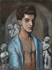 Porträt des Choreografen und Balletttänzers Léonide Massine 1896-1979 von Sergei Yurievich Sudeykin