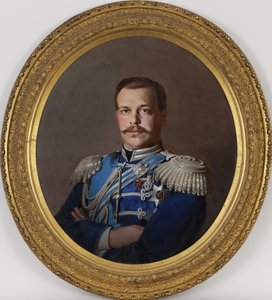 Porträt des Kaisers Alexander III., 1845-1894, ca. 1865 von Sergey Konstantinovich Zaryanko