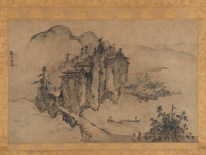 Landschaft mit felsigem Abgrund