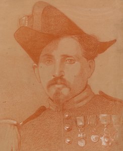 Porträt eines italienischen Soldaten von Severin Falkman