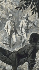 Henry Walter Bates und Alfred Russel Wallace von Severino Baraldi