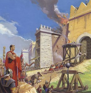 Scipio Aemilianus führt den Angriff auf Karthago an von Severino Baraldi