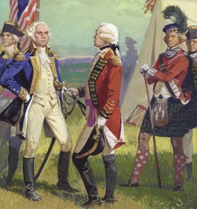 Übergabe von Lord Cornwallis an George Washington von Severino Baraldi