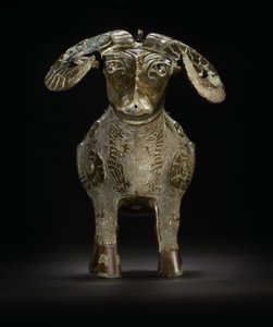 Rituelles Widder-Weingefäß, Gong von Shang Dynasty Chinese School