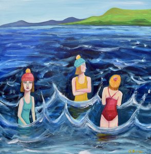 Frauen Wildes Schwimmen von Sharyn Bursic