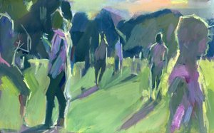Park, Abend