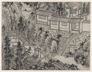 Zwölf Ansichten des Tigerhügels, Suzhou: Der Kiefernrückzug von Shen Zhou