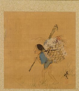 Blatt aus dem Album der saisonalen Themen: Teekanne und Tassen von Shibata Zeshin