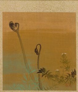 Neue Farne aus dem Album der Gemälde des Ehrwürdigen Zeshin