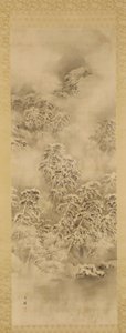 Winterlandschaft, Edo-Periode oder Meiji-Ära, ca. 1865-1870 von Shiokawa Bunrin