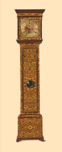 Uhr mit heller Marketerie, 1905 von Shirley Charles Llewellyn Slocombe