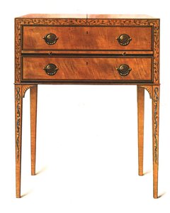 Bemalter Satinholztisch, 1908
