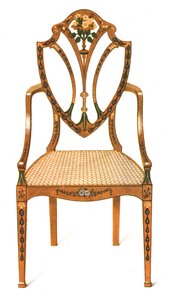 Bemalter Satinholzstuhl, 1908