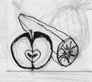 Apfel und Banane, ca. 1950