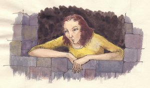 Griesgrämige Frau, ca. 1950