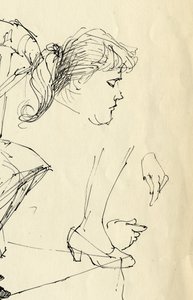 Kopf-, Hand- und Fußdetail, 1953 von Shirley Markham