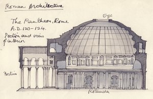 Das Pantheon, Rom, Italien, 1951 von Shirley Markham