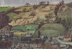 Dorf und Felder