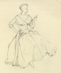 Frau mit Halskette von Shirley Markham