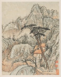 Erinnerungen an den Qinhuai-Fluss von Shitao