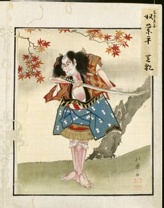 Blatt aus einem Album mit Schauspielerporträts, ca. 1790-1810