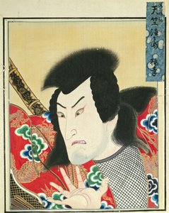 Blatt aus dem Album der Schauspielerporträts, ca. 1790-1810 von Shorakusai