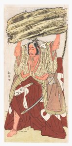 Porträt von Danjuro V in der Kabuki-Rolle "Shibaraku", ca. späte 1780er von Shun