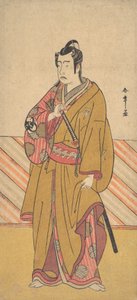 Der Schauspieler Bando Mitsugoro I als einer der Conen Otoko oder fünf Kyokaku, ca. 1778