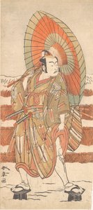 Der zweite Ichikawa Yaozo als Samurai im Schnee stehend, wahrscheinlich 1774 von Shunsho