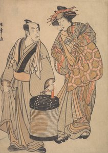 Der dritte Segawa Kikunojo als Oiran, ca. 1776 von Shunsho