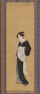 Frau im schwarzen Kimono, 1783-1789