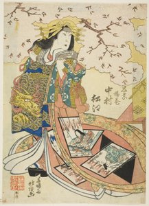 Der Schauspieler Nakamura Matsue III als Keisei Agemaki von Shunshosai Hokucho